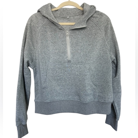 Half-Zip Hoodie Sweatshirt - Picture 1 of 7